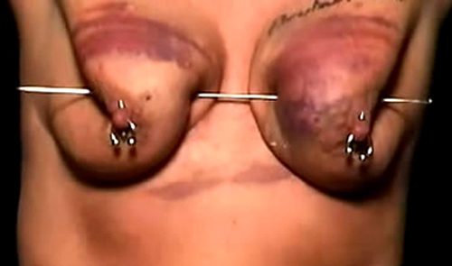 Tit Skewering Porn - Brutal BDSM â€“ Skewered Titmeat | Kinky Porno BDSM Fetish Video |  kinkyporno.biz