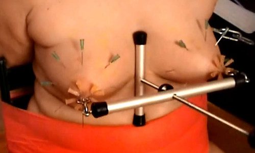 Extreme Nipple Needles - The Nipples Decorated with Needles | Kinky Porno BDSM Fetish Video |  kinkyporno.biz